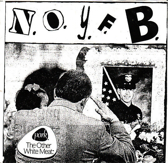 N.O.Y.F.B. / Hatebox – Pork: The Other White Meat / Sonic Hatred 98 - 7" - Grey Marbled - 1999 - Fudgeworthy Records – FUDGE 24