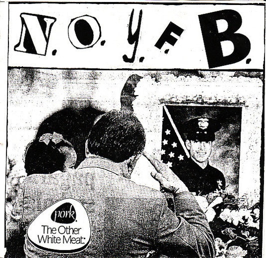 N.O.Y.F.B. / Hatebox – Pork: The Other White Meat / Sonic Hatred 98 - 7" - Grey Marbled - 1999 - Fudgeworthy Records – FUDGE 24