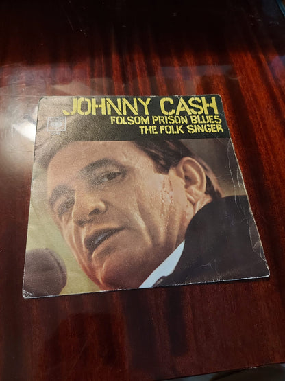 Johnny Cash ‎– Folsom Prison Blues - 7" - Spanish Edition - 1968 - CBS ‎– 3549 - In Acceptable Condition (VG/VG)