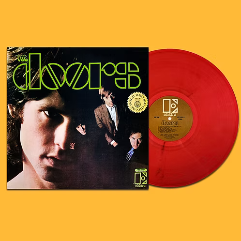 THE DOORS LP The Doors (Red Wine Coloured Vinyl) RIAA Gold Record Award