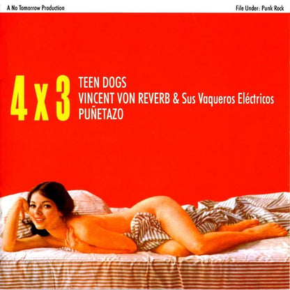 Teen Dogs / Vincent Von Reverb Y Sus Vaqueros Eléctricos / Puñetazo – 4x3 - CD - CD Like New / Cover Like New (M-/M-)