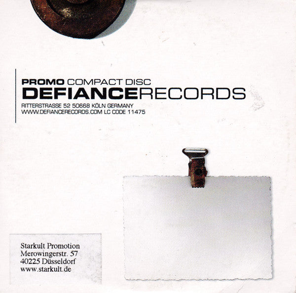 Face The Enemy – These Two Words - CD, Promo, Cardboard Sleeve - Defiance Records – #49 - CD Muy Buen Estado / Portada Muy Buen Estado (VG+/VG+)