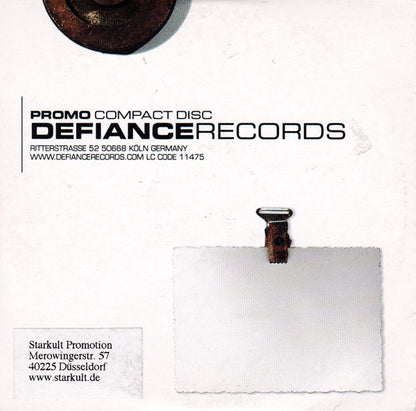 Face The Enemy – These Two Words - CD, Promo, Cardboard Sleeve - Defiance Records – #49 - CD Muy Buen Estado / Portada Muy Buen Estado (VG+/VG+)