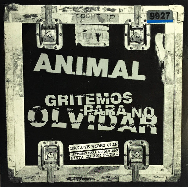A.N.I.M.A.L. – Gritemos Para No Olvidar - CD, Single - 2001 - Warner Music Manufacturing Europe – PR02833 - CD Muy Buen Estado (VG+) / Portada Muy Buen Estado (VG+)