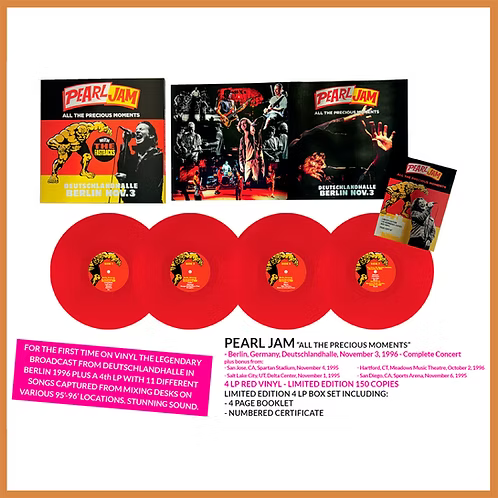 PEARL JAM BOX SET 4xLP All The Precious Moments (Red Colour 150 Numbered Copies)