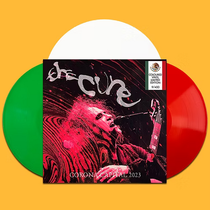 THE CURE 3xLP BOX SET Corona Capital 2023 (Green, White & Red Coloured Vinyl)