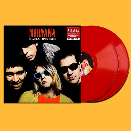NIRVANA 2xLP Heart-Shaped Paris (Red Coloured Vinyl 150 Numbered Copies)