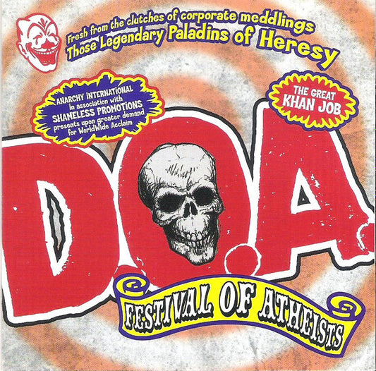 D.O.A. – Festival Of Atheists - CD - 1998 - Golf – CDHOLE014 - USED (VG+ / M)