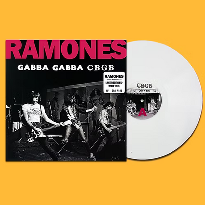 RAMONES LP Gabba Gabba CBGB (White Coloured 150 Numbered Copies)