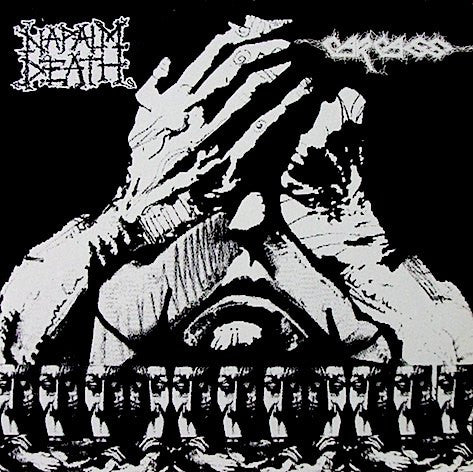 Napalm Death / Carcass – Napalm Death / Carcass - LP - Color - Live In Cardiff 1988 + Live At Planet X Liverpool 1987 - USED (M- / VG+)