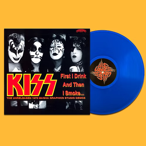 KISS LP First I Drink And Then I Smoke (Blue Coloured Vinyl)