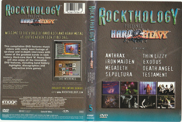 Rockthology Presents: Hard 'N' Heavy, Vol. 5 - DVD - 2002 - Image Entertainment – NORD3734DVD - DVD Very Good (VG+) / Cover Very Good (VG+)