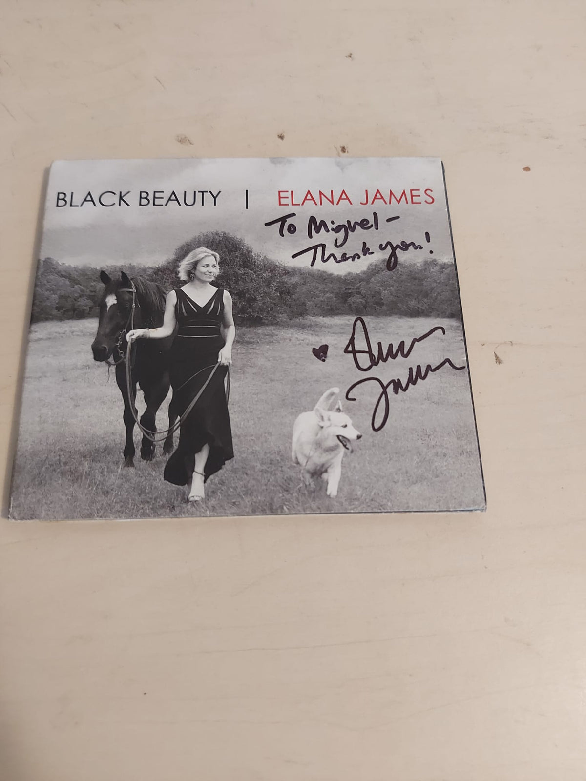 Elana James ‎– Black Beauty - CD - Digipak - Firmado y Dedicado en Portada - 2015 - Snarf Records ‎– S333 - Muy Buen Estado / Very Good Condition (VG+ / M-)