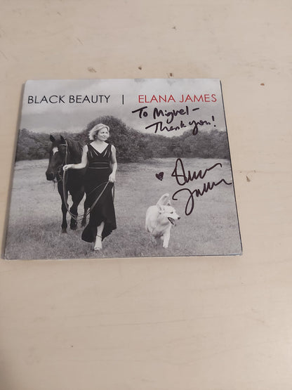 Elana James ‎– Black Beauty - CD - Digipak - Firmado y Dedicado en Portada - 2015 - Snarf Records ‎– S333 - Muy Buen Estado / Very Good Condition (VG+ / M-)