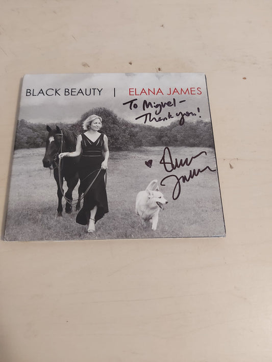Elana James ‎– Black Beauty - CD - Digipak - Firmado y Dedicado en Portada - 2015 - Snarf Records ‎– S333 - Muy Buen Estado / Very Good Condition (VG+ / M-)