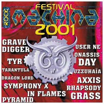 Festival Rock Machina 2001 - CD - Rhapsody / In Flames / Axxis / Grave Digger / Pyramid... - Locomotive Records LM074 - NUEVO / PRECINTADO - NEW / SEALED.