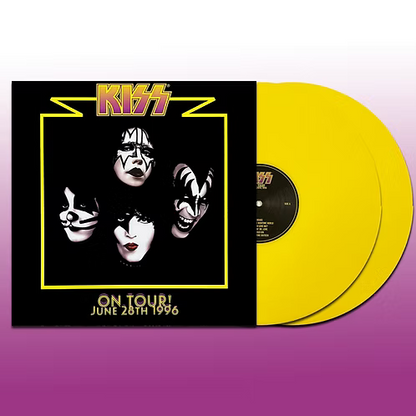 KISS 2xLP On Tour! June 28th 1996 (Yellow Colored Vinyls) with Giant Poster