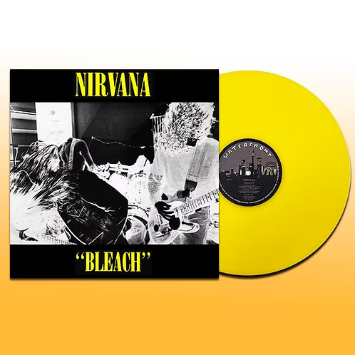 NIRVANA LP Bleach (Yellow Colored Vinyl) Australian Yellow Lettering