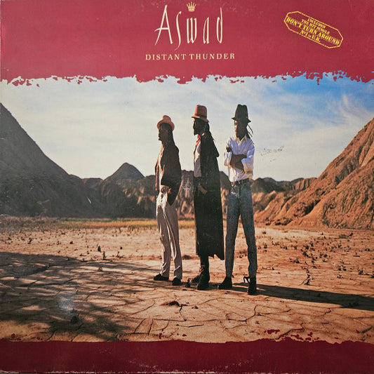 Aswad – Distant Thunder - LP - Edición Española / Spanish Edition - 1988 - Island Records – 5C 208954 - Muy Buen Estado / Very Good Condition (VG+ / VG+)