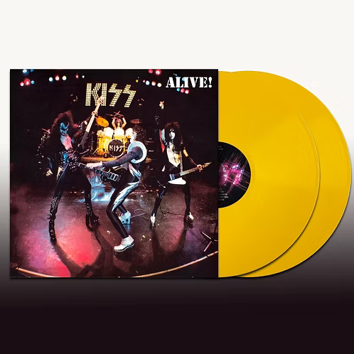 KISS 2xLP Alive (Yellow Coloured Vinyls)