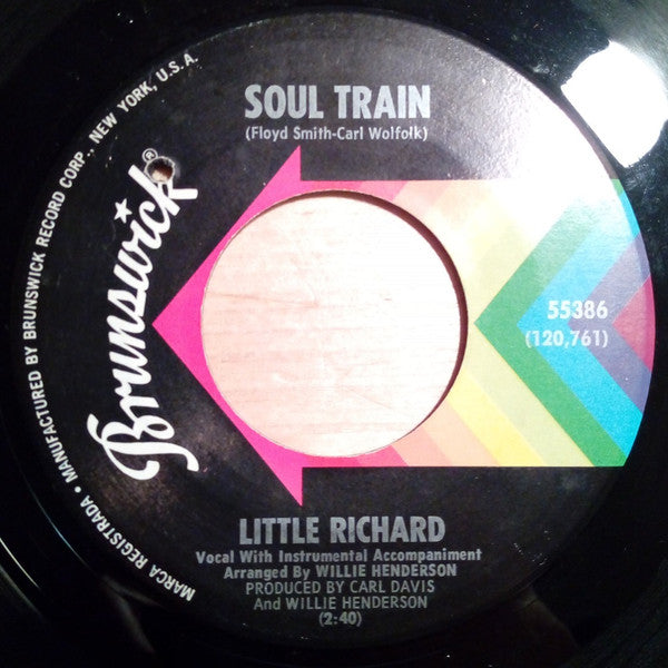Little Richard – Soul Train / Can I Count On You - 7" - Reissue - Vinyl Near Mint / Generic Sleeve (M-/Generic)