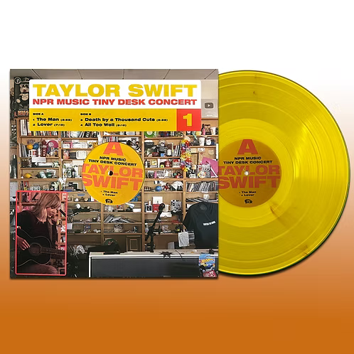TAYLOR SWIFT LP NPR Music Tiny Desk Concert (Yellow Translucid Coloured Viny)