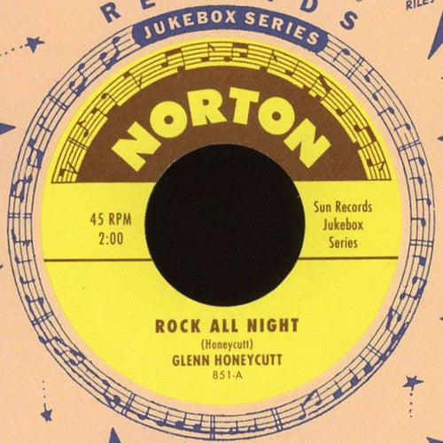 Glenn Honeycutt / Jimmy Wages – Rock All Night / Miss Pearl - 7" - 2001 - Norton Records – 851 - Like New / Like New (M- / M-)