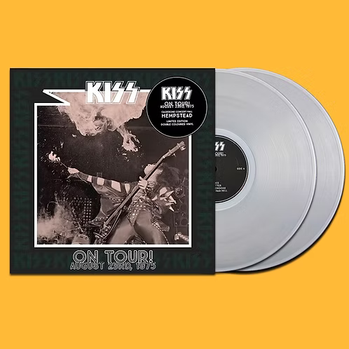 KISS 2xLP On Tour! August 23rd, 1975 Hempstead (Clear Coloured Vinyls)