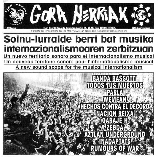 Gora Herriak 95 - 98 - CD - 1998 - Esan Ozenki – EO 129 CD - NUEVO - PRECINTADO / NEW – SEALED.