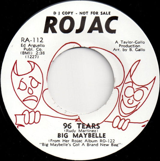 Big Maybelle – 96 Tears / That's Life - 7" - 2009 - Rojac Records – R-112 - Vinilo Como Nuevo / Portada Genérica (M-/Generic).