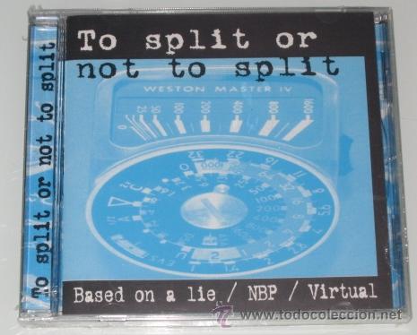 Based On A Lie / NBP / Virtual – To Split Or Not To Split - CD - 2001 - TPZSHIT Recordings – TPZ04 - NEW / SEALED.