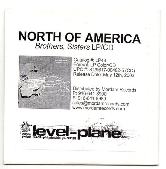 North Of America – Brothers, Sisters. - CD - Cardboard Sleeve - Muy Buen Estado / Very Good Condition (VG+ / VG+)