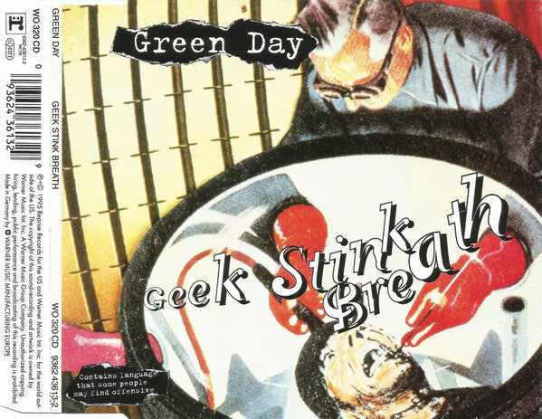 Green Day – Geek Stink Breath - CD, Single, Red Disc - 1995 - New, unplayed but not sealed.