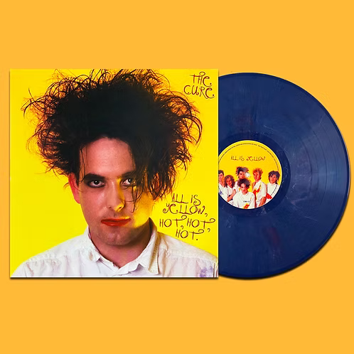 THE CURE LP All Is Yellow, Hot, Hot, Hot. (Dark Blue Marbled Coloured Vinyl)