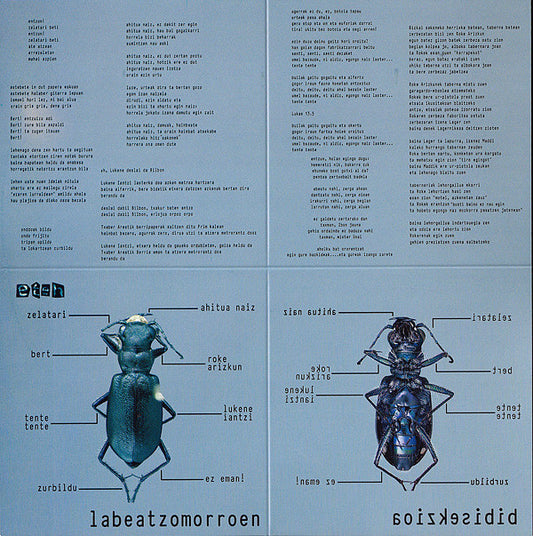 Eten ‎– Labeatzomorroen Bibisekzioa - CD - 2008 - Muy Buen Estado / Very Good Condition (VG+ / VG+)