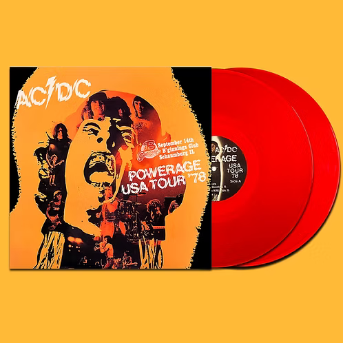 AC/DC 2xLP B'ginnings Club Schaumburg, IL Powerage USA Tour (Red Colour Vinyls)