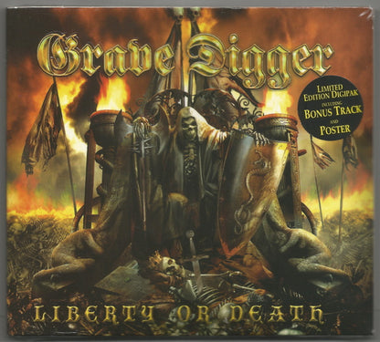 Grave Digger – Liberty Or Death - CD - Limited Edition Digipak - With Bonus Track - Includes Poster - 2007 - Locomotive Records – LM402 CD - NEW / SEALED.