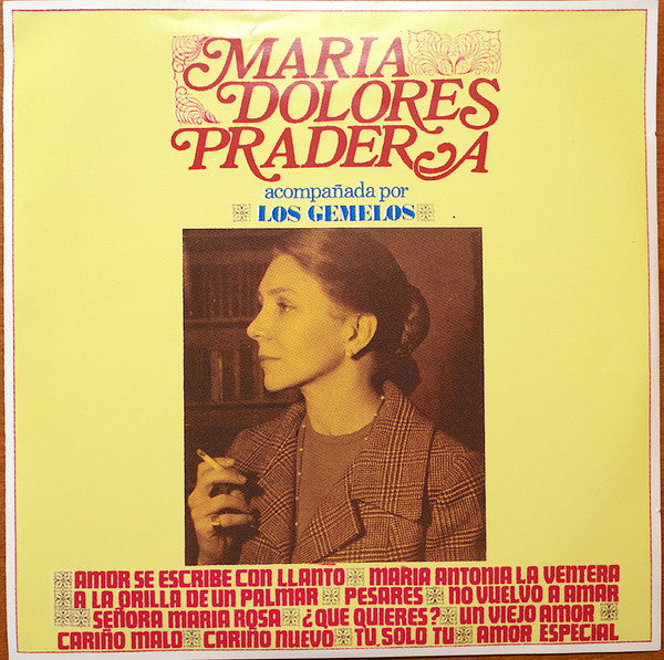 Maria Dolores Pradera Accompanied By Los Gemelos – Maria Dolores Pradera Accompanied By Los Gemelos - CD - NEW - SEALED.