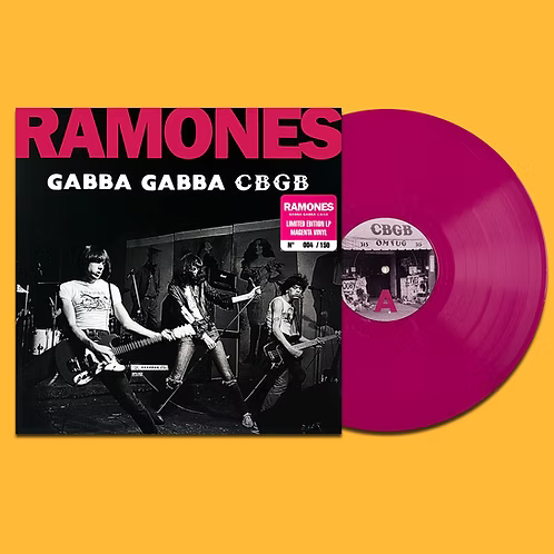 RAMONES LP Gabba Gabba CBGB (Magenta Coloured 150 Numbered Copies)