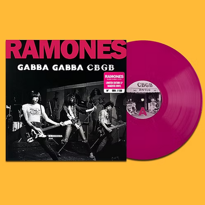 RAMONES LP Gabba Gabba CBGB (Magenta Coloured 150 Numbered Copies)