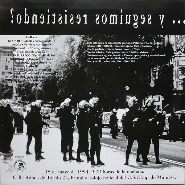 Y Seguimos Resistendo - LP - 1994 - Potencial Hardcore – PHC-30 - New Vinyl / Cover in Very Good Condition (M/VG+)