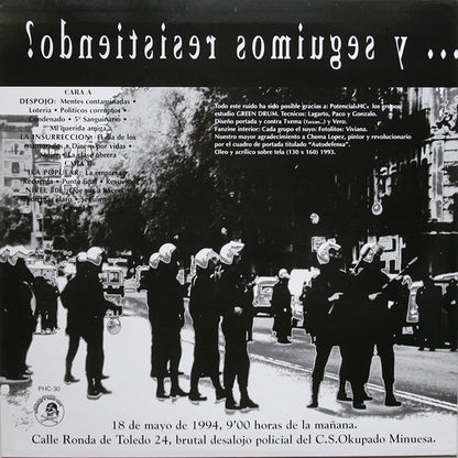 Y Seguimos Resistendo - LP - 1994 - Potencial Hardcore – PHC-30 - New Vinyl / Cover in Very Good Condition (M/VG+)