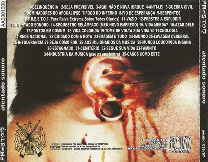 Presto? – Atentado Sonoro - CD - CD Como Nuevo / Portada Como Nueva (M-/M-)
