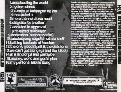 Feud – Battling Bastards Of Freedom - CD - 2003 - TakeFour Collective – T4C 01 - CD Very Good Plus (VG+) / Cover Like New (M-)