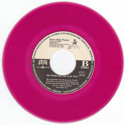 Rock-A-Billy Mafia – Anniversary Song - 7" - Rojo / Red - 1995 - Part Records – PART-EP 016.001, Graveyard Records – Grave 010 - Como Nuevo / Like New (M- / Generic)