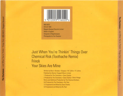 The Charlatans – Just When You're Thinkin' Things Over - CD (4 Tracks) - 1995 - Beggars Banquet – BBQ 60CD - CD Como Nuevo / Portada Como Nueva (M-/M-)