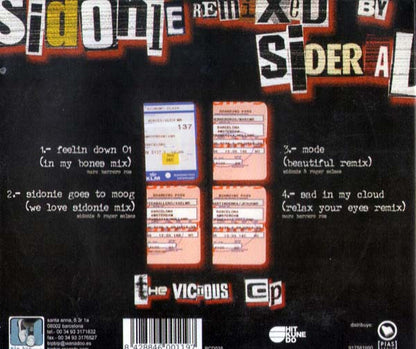Sidonie – The Vicious EP - CD-EP - 2003 - Bip Bip Records – BCSG035 - Nuevo sin usar pero no precintado / New and unplayed but not sealed.
