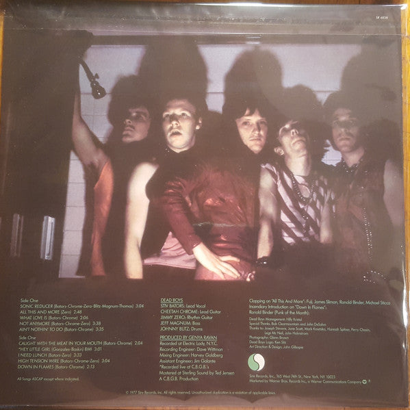 Dead Boys – Young Loud And Snotty - LP - Unofficial Reissue - Very Good Condition (VG+ / VG+)