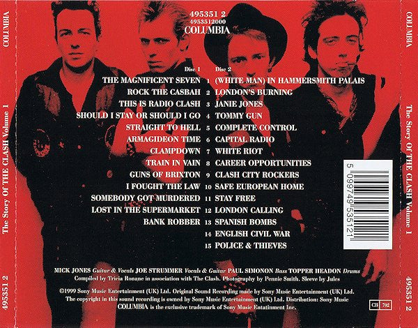The Clash – The Story Of The Clash Volume 1 - 2xCD - CDs Like New / Cover Like New (M-/M-)