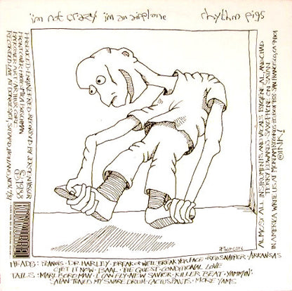 Rhythm Pigs – I'm Not Crazy I'm An Airplane - LP - 1988 - Konkurrel – K-001/107 - Very Good Condition (M- / VG+)
